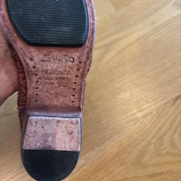 SHOTO Brick Red Western Chelsea Leather Boots - Picture 12 of 14